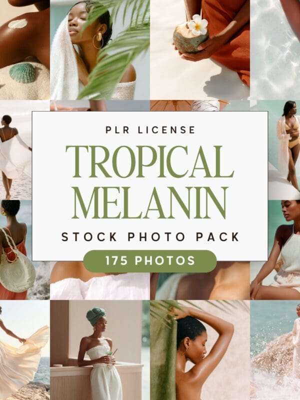 175 Tropical Melanin Luxury Lifestyle Stock Photo Bundle