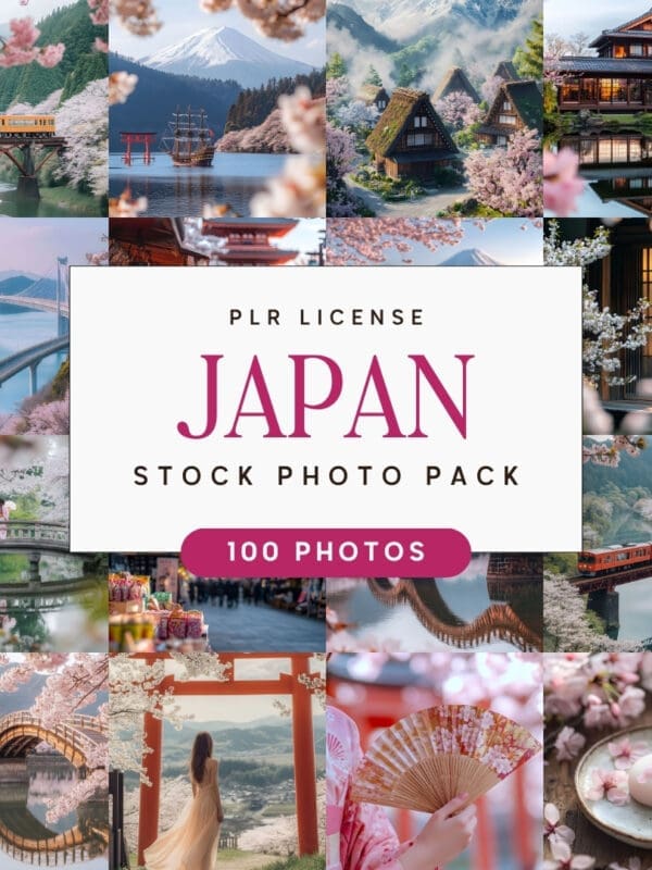100 Japan Themed Travel Stock Photo Bundle