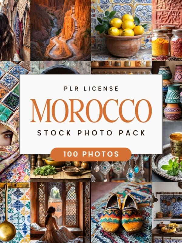 100 Morocco Themed Travel Stock Photo Bundle