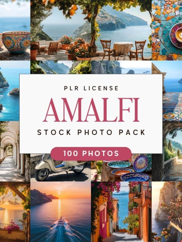 100 Amalfi Themed Travel Stock Photo Bundle