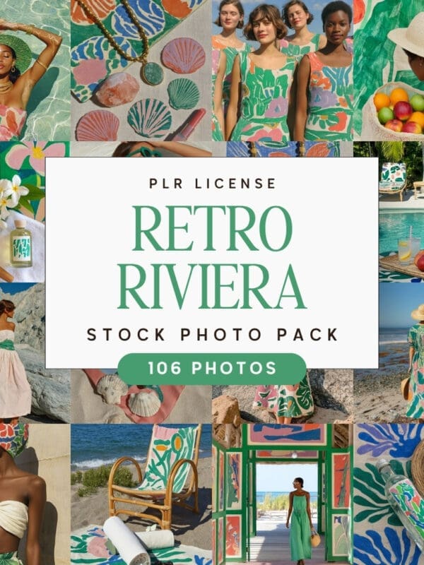 106 Retro Riviera Lifestyle Stock Photo Bundle