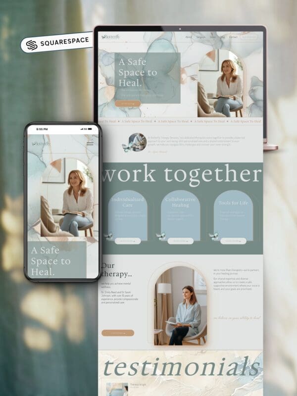 Squarespace Website Template For Therapy