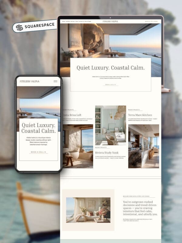 Squarespace Website Template For Interior Designers