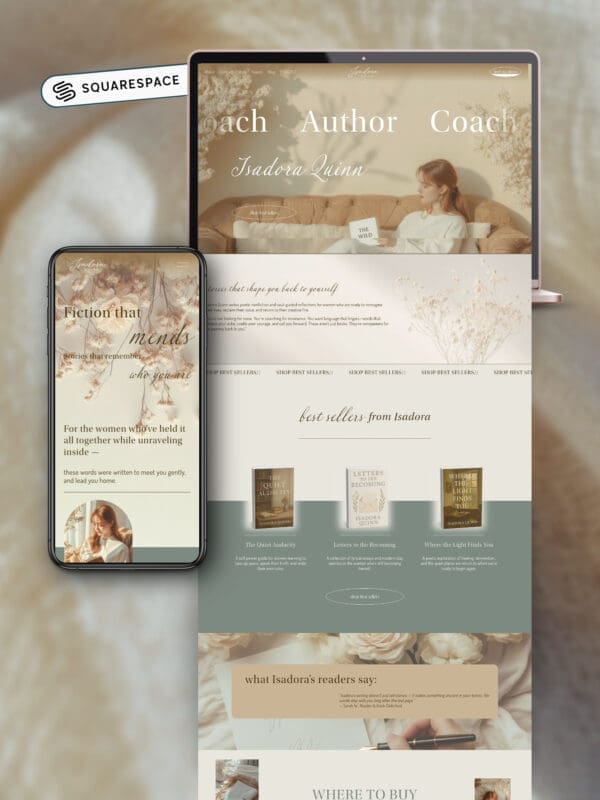 Squarespace Website Template For Authors and Speakers