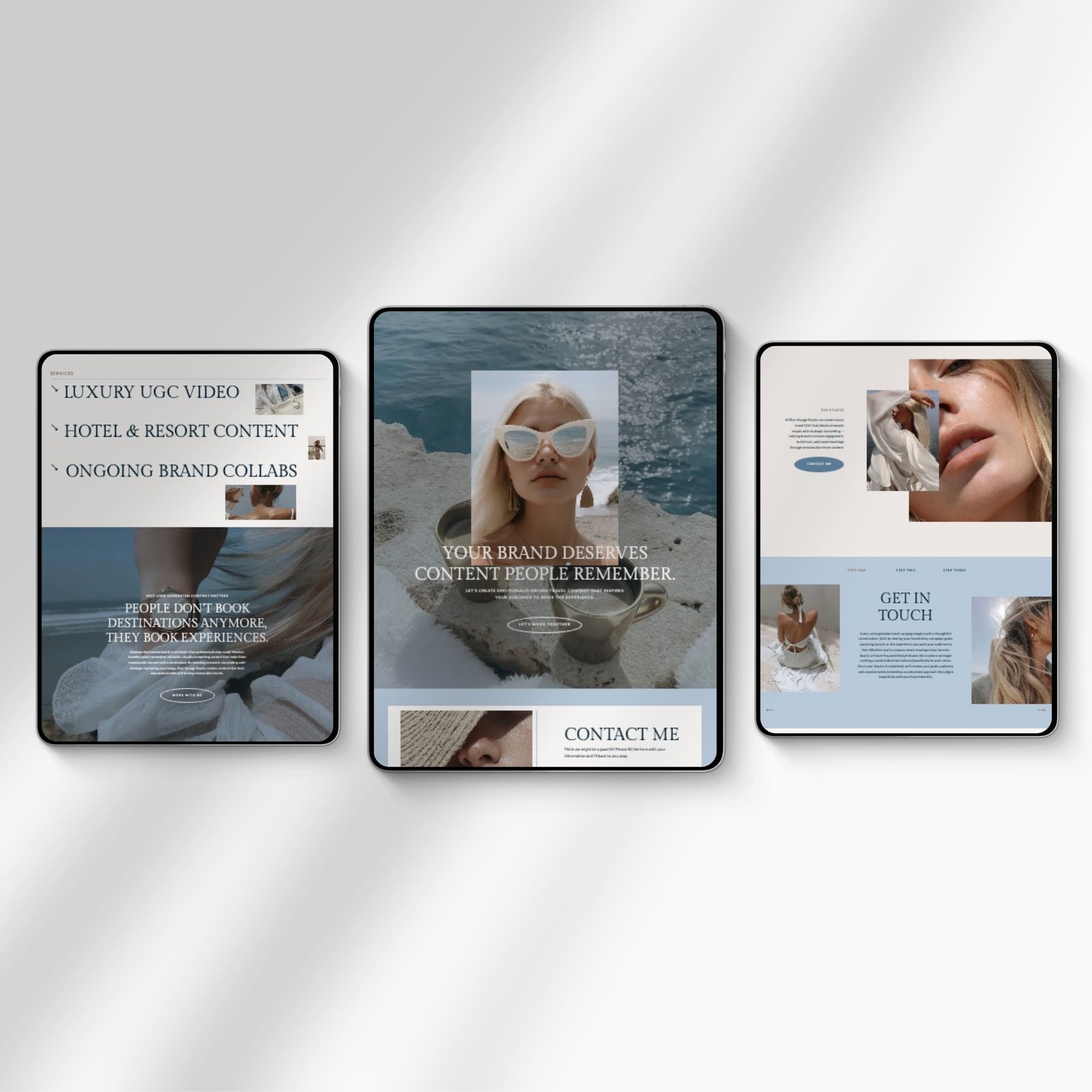 One Page Showit Template for Travel UGC Creators - Image 6