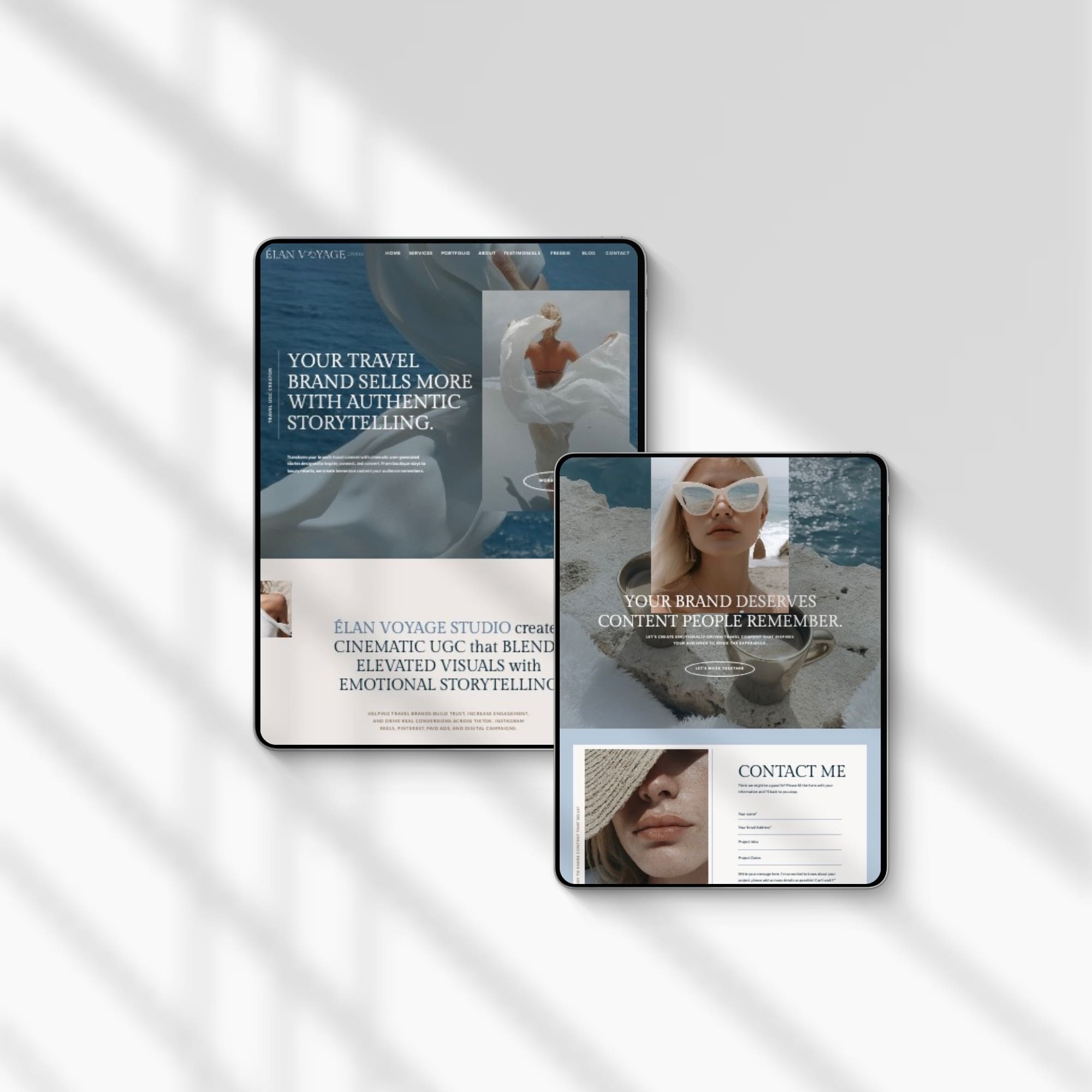One Page Showit Template for Travel UGC Creators - Image 7