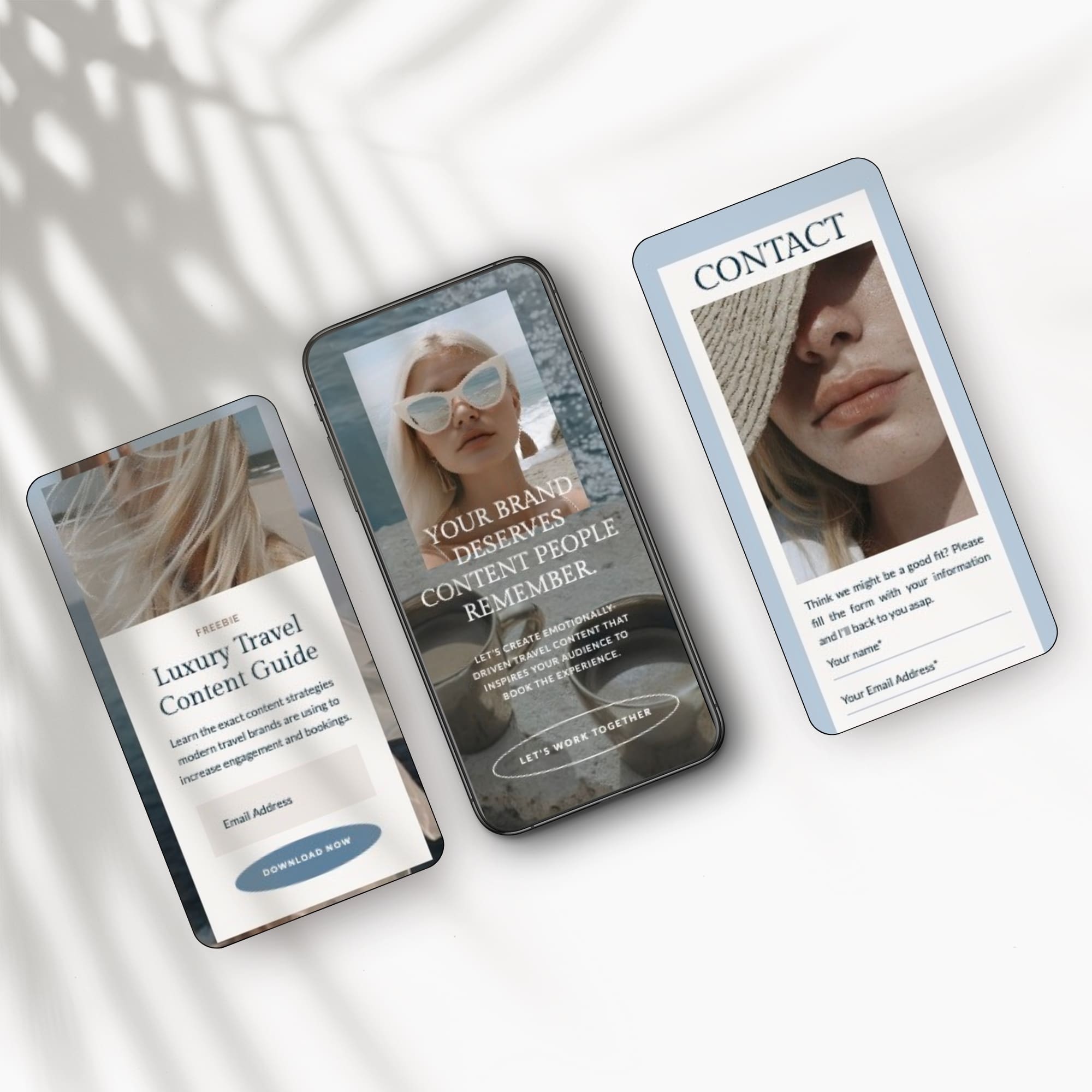 One Page Showit Template for Travel UGC Creators - Image 4