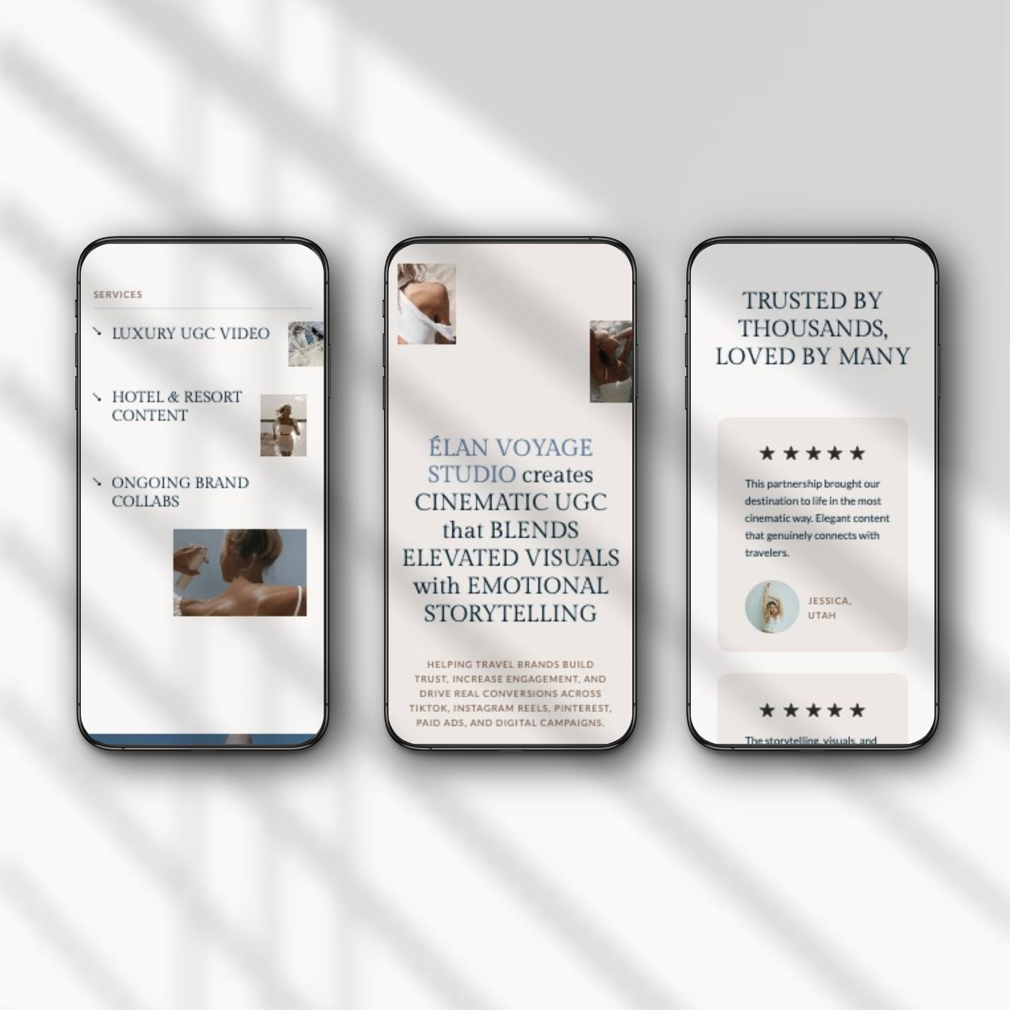 One Page Showit Template for Travel UGC Creators - Image 8