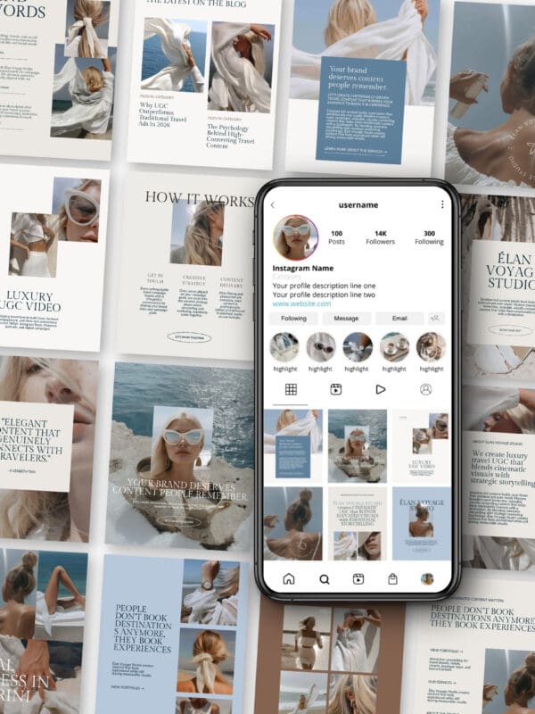 Instagram Templates for Travel UGC Creators